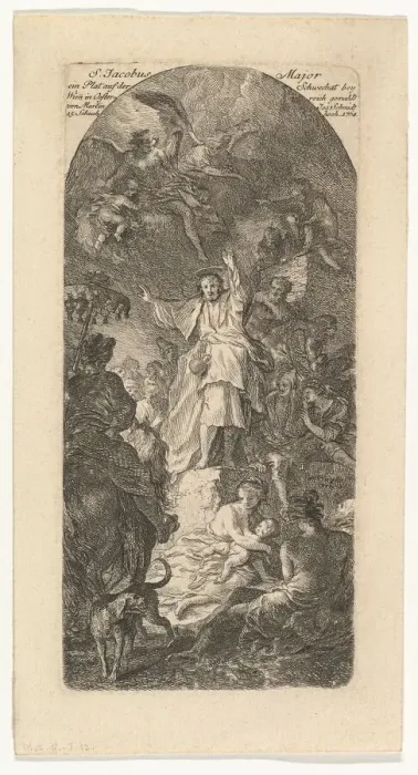 Framed Print : St. James the Greater Preaching, ca. 1764. Creator: Martin Johann Schmidt Framed Print : St. James the Greater Preaching, ca. 1764. Creator: Martin Johann Schmidt