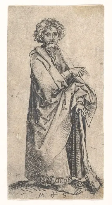 Framed Print : St. James the Less, ca. 1435-1491. Creator: Martin Schongauer Framed Print : St. James the Less, ca. 1435-1491. Creator: Martin Schongauer