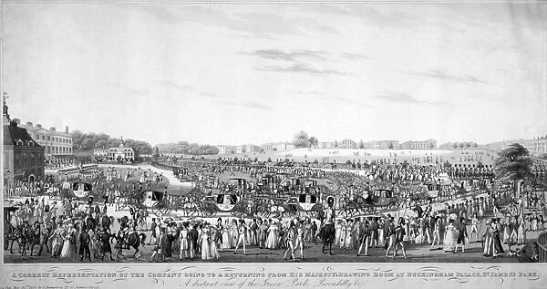 St James Park and Green Park, Westminster, London, 1822