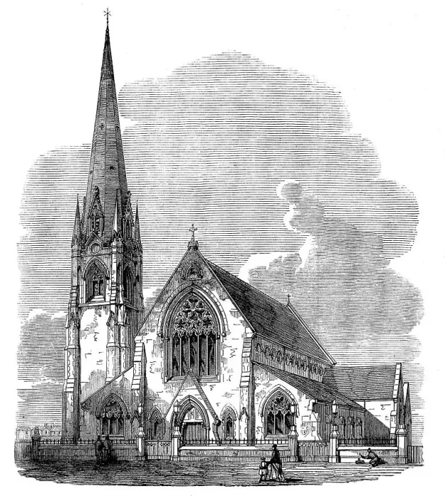 Framed Print : St. James's Church, Camberwell, 1871. Creator: Unknown Framed Print : St. James's Church, Camberwell, 1871. Creator: Unknown