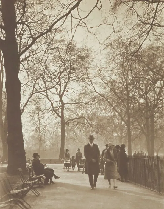 Framed Print : St James's Park. From the album: Photograph album - London, 1920s. Creator: Harry Moult Framed Print : St James's Park. From the album: Photograph album - London, 1920s. Creator: Harry Moult