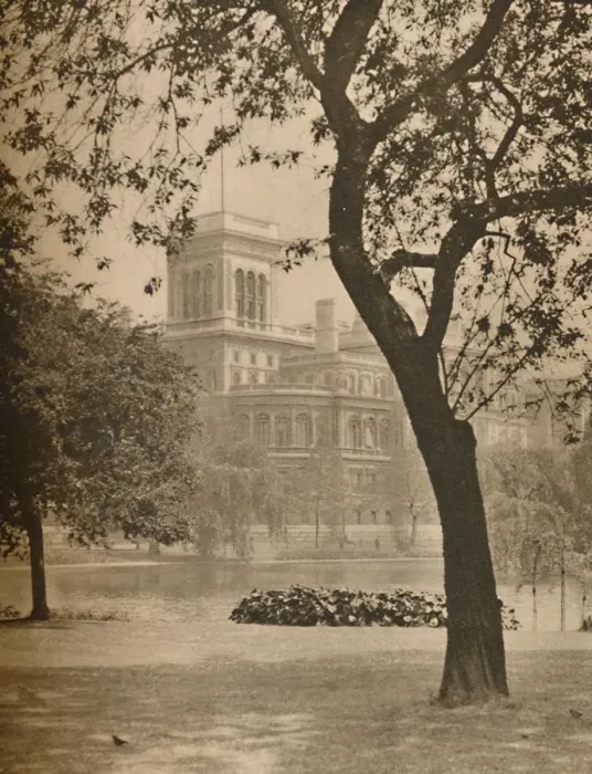 Framed Print : St. Jamess Park and the Lake Looking Towards The Foreign Office, c1935. Creator: Donald McLeish Framed Print : St. Jamess Park and the Lake Looking Towards The Foreign Office, c1935. Creator: Donald McLeish