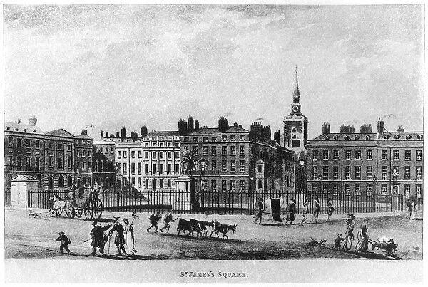 St Jamess Square, London, c18th century (1907)