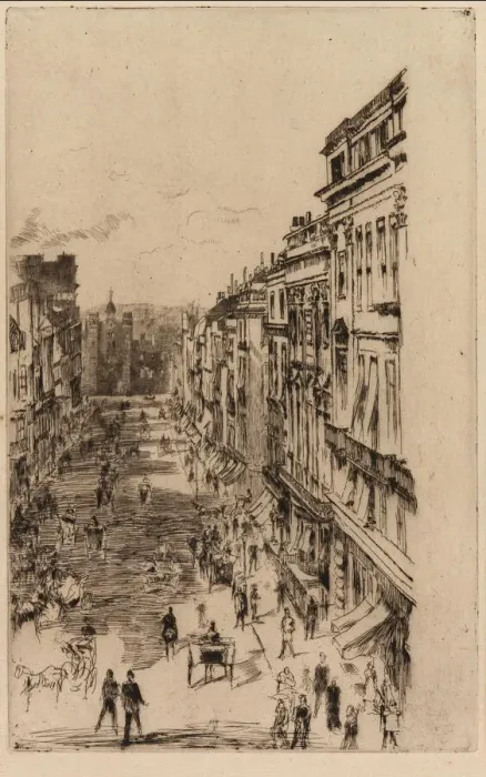 Framed Print : St. Jamess Street, 1878. Creator: James Abbott McNeill Whistler Framed Print : St. Jamess Street, 1878. Creator: James Abbott McNeill Whistler