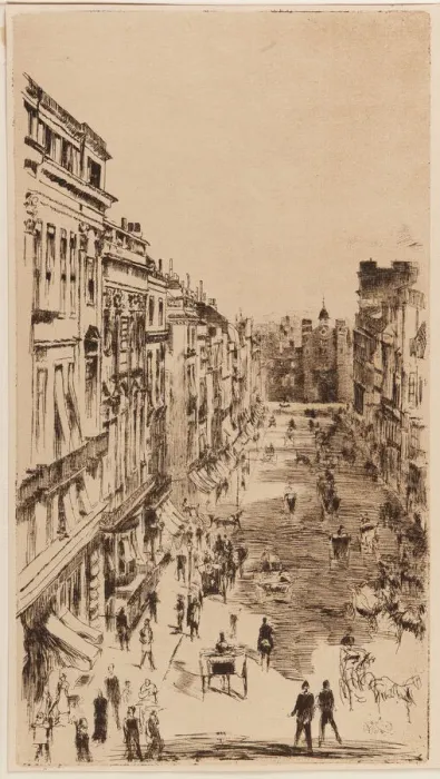 Framed Print : St. Jamess Street London, 1878. Creator: James Abbott McNeill Whistler Framed Print : St. Jamess Street London, 1878. Creator: James Abbott McNeill Whistler