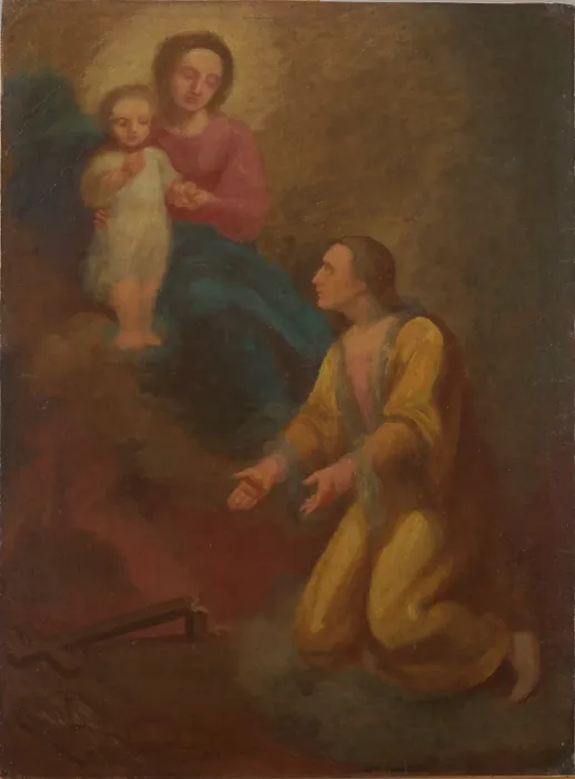 Framed Print : St Jan Kanty before Our Lady, 1870. Creator: Aleksander Kotsis Framed Print : St Jan Kanty before Our Lady, 1870. Creator: Aleksander Kotsis