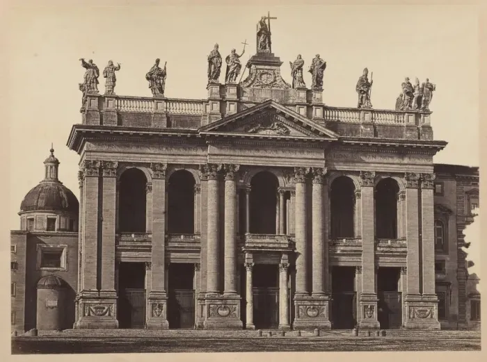 Framed Print : St. Jean de Lateran, Rome, c. 1860. Creator: Tommaso Cuccioni (Italian, 1864), attributed to