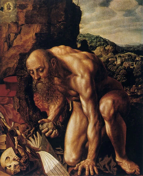 St Jerome, 1543. Artist: Jan Sanders van Hemessen