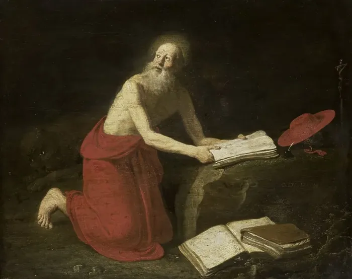 Framed Print : St Jerome, 1667-1682. Creator: Gerrit de Haen Framed Print : St Jerome, 1667-1682. Creator: Gerrit de Haen