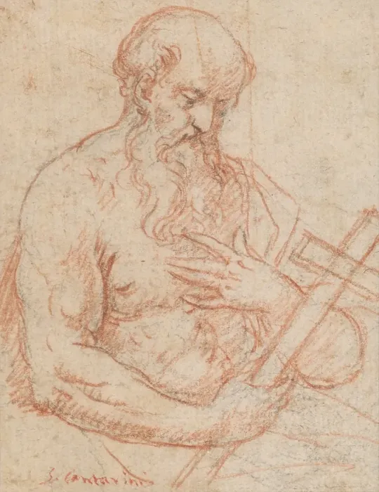 Framed Print : St. Jerome, 1st half 17th century. Creators: Simone Cantarini, St Jerome Framed Print : St. Jerome, 1st half 17th century. Creators: Simone Cantarini, St Jerome