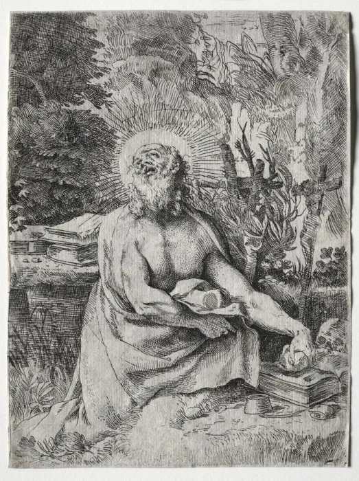 Framed Print : St. Jerome, c. 1591. Creator: Annibale Carracci (Italian, c. 1560-1609) Framed Print : St. Jerome, c. 1591. Creator: Annibale Carracci (Italian, c. 1560-1609)