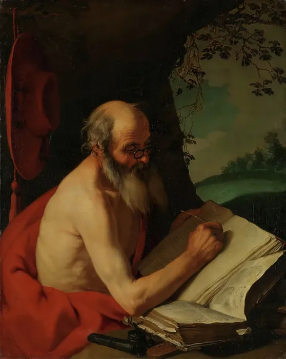 Framed Print : St. Jerome, c1630. Creator: Hendrick Bloemaert Framed Print : St. Jerome, c1630. Creator: Hendrick Bloemaert