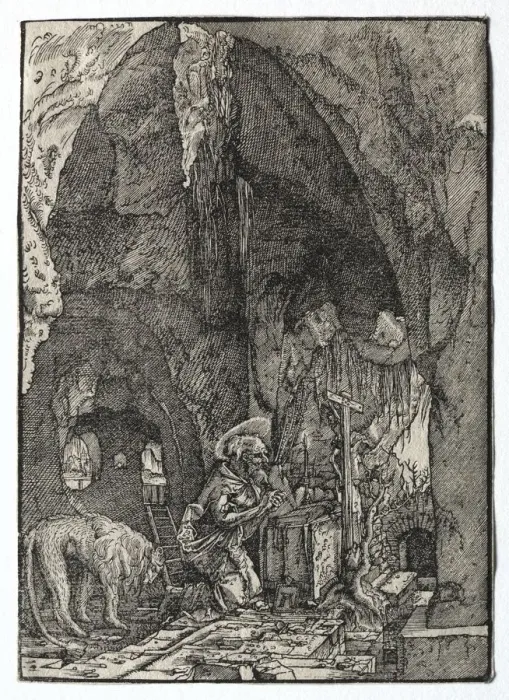 Framed Print : St. Jerome in the Cave, 1513-1515. Creator: Albrecht Altdorfer (German, c. 1480-1538) Framed Print : St. Jerome in the Cave, 1513-1515. Creator: Albrecht Altdorfer (German, c. 1480-1538)