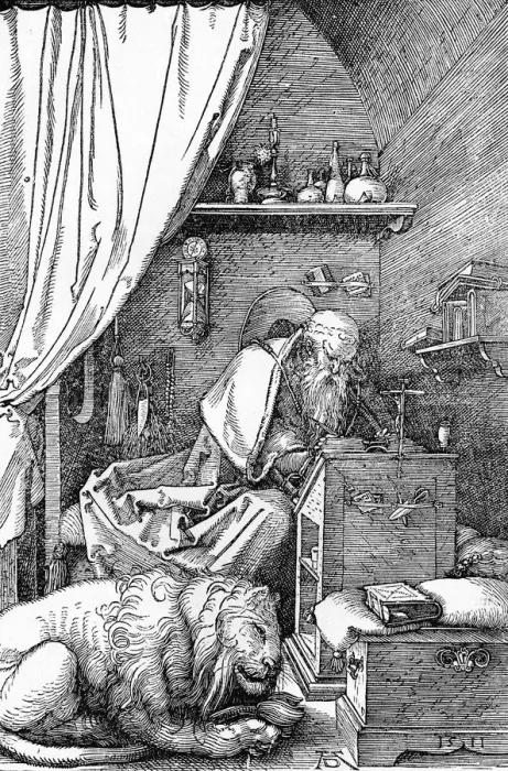 Framed Print : St. Jerome in His Cell, 1511, (1906). Artist: Albrecht Durer Framed Print : St. Jerome in His Cell, 1511, (1906). Artist: Albrecht Durer