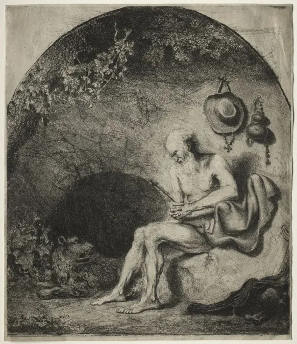 Framed Print : St. Jerome in Penitence, 1644. Creator: Ferdinand Bol (Dutch, 1616-1680) Framed Print : St. Jerome in Penitence, 1644. Creator: Ferdinand Bol (Dutch, 1616-1680)
