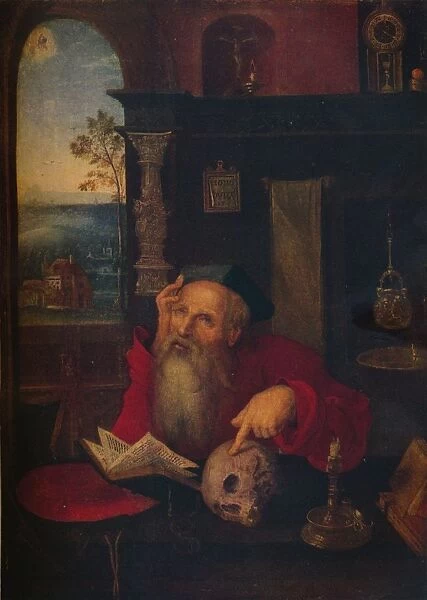 St. Jerome in his Study, c1530, (1920). Creator: Circle of Joos van Cleve
