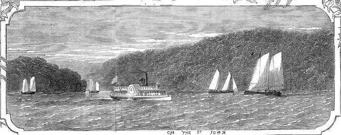 Framed Print : On the St. John, 1860. Creator: Smyth Framed Print : On the St. John, 1860. Creator: Smyth