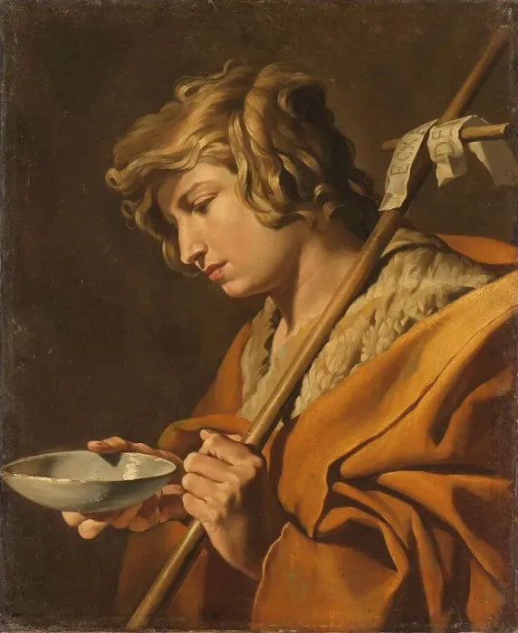 Framed Print : St John the Baptist, 1630-1650. Creator: Matthias Stomer Framed Print : St John the Baptist, 1630-1650. Creator: Matthias Stomer