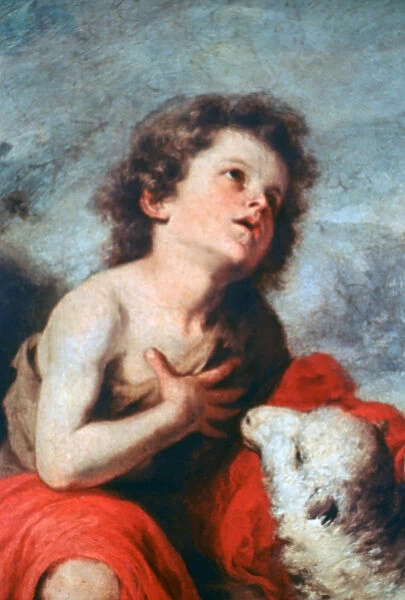 St John the Baptist as a Child, c1665. Artist: Bartolome Esteban Murillo