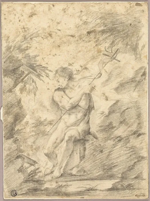 Framed Print : St. John the Baptist, n.d. Creators: Guido Reni, Pietro Testa Framed Print : St. John the Baptist, n.d. Creators: Guido Reni, Pietro Testa