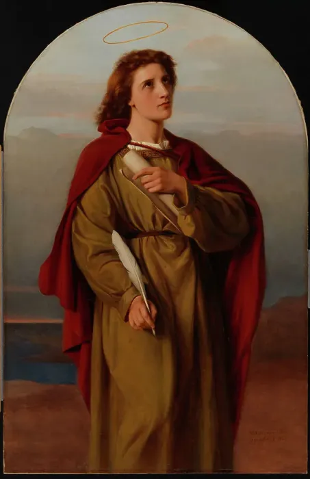 Framed Print : St. John the Evangelist, 1866. Creator: Victorine Nordenswan Framed Print : St. John the Evangelist, 1866. Creator: Victorine Nordenswan