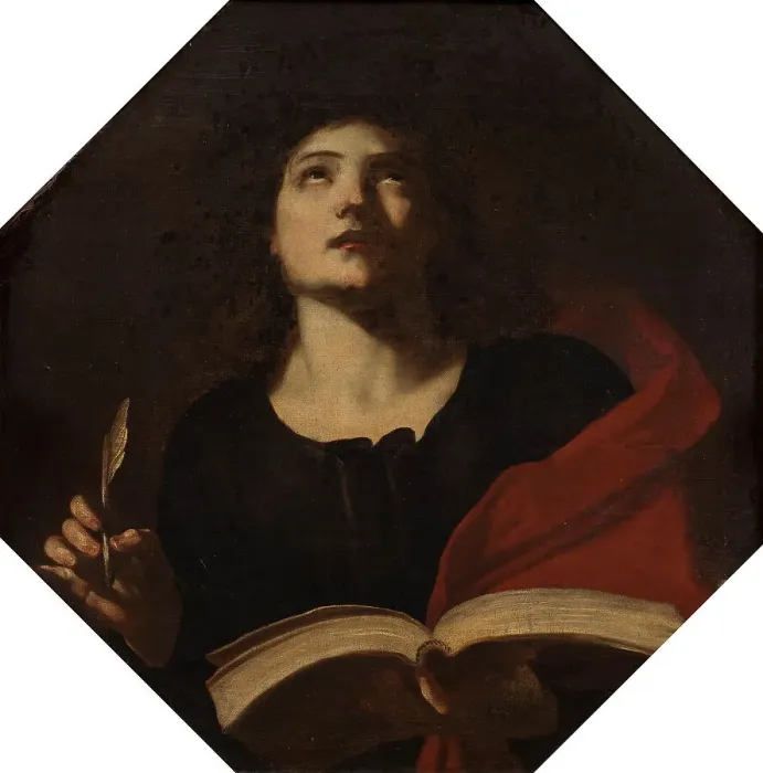 Framed Print : St John the Evangelist. Creator: Massimo Stanzione Framed Print : St John the Evangelist. Creator: Massimo Stanzione