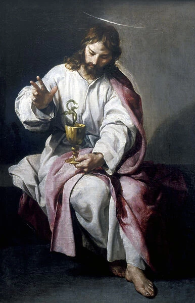 St John the Evangelist with the Poisoned Cup, 1636. Artist: Alonso Cano