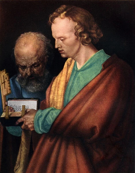 St John with St Peter, (detail), 1526, (1936). Artist: Albrecht Durer