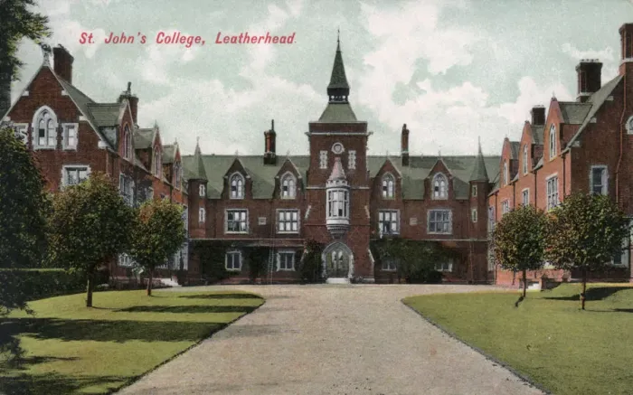 Framed Print : St Johns College, Leatherhead, Surrey, 20th century Framed Print : St Johns College, Leatherhead, Surrey, 20th century