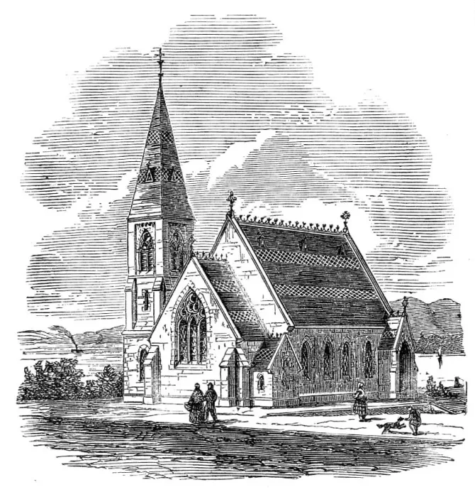 Framed Print : St. John's Episcopal Church, Oban, Argyleshire, 1864. Creator: Unknown Framed Print : St. John's Episcopal Church, Oban, Argyleshire, 1864. Creator: Unknown