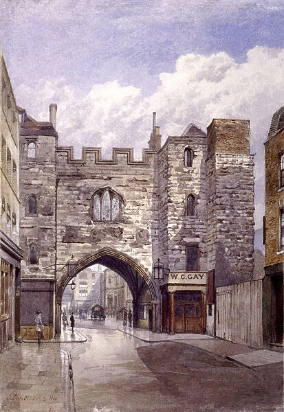 St Johns Gate, Clerkenwell, London, 1884. Artist: John Crowther