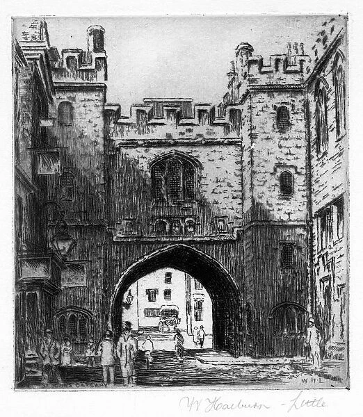 St Johns gateway, London, late 19th century. Artist: WH Little