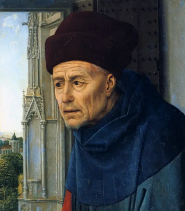 Framed Print : St. Joseph, c1445. Artist: Rogier Van der Weyden Framed Print : St. Joseph, c1445. Artist: Rogier Van der Weyden