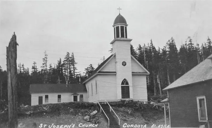 Framed Print : St. Joseph's Church, between c1900 and c1930. Creator: Unknown Framed Print : St. Joseph's Church, between c1900 and c1930. Creator: Unknown