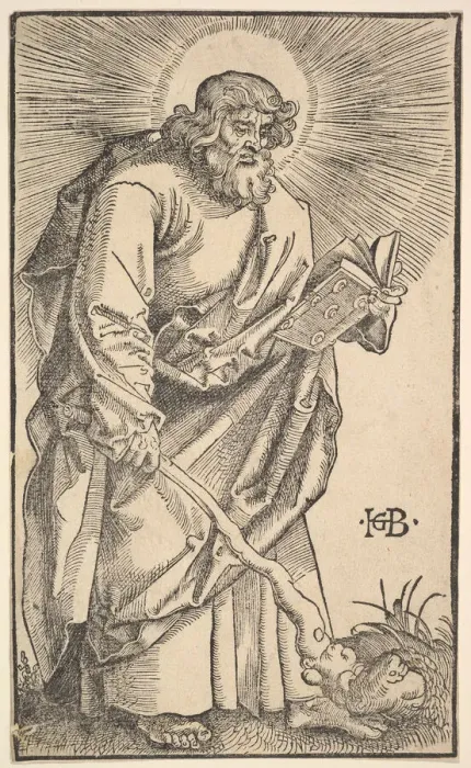 Framed Print : St. Judas Thaddaeus from Christ and the Apostles, 1519. Creator: Hans Baldung Framed Print : St. Judas Thaddaeus from Christ and the Apostles, 1519. Creator: Hans Baldung