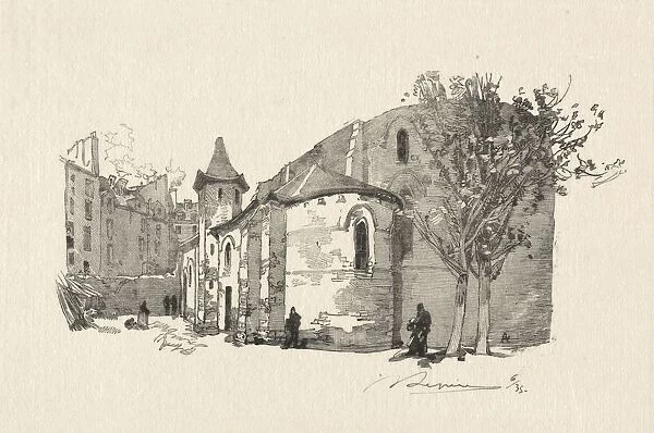 St. Julien le Vauvre, Vue exterieur. Creator: Auguste Louis Lepere (French, 1849-1918)