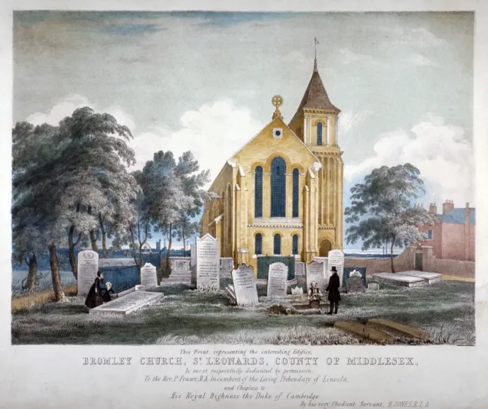 Framed Print : St Leonards Church, Bromley-by-Bow, London, c1860 Framed Print : St Leonards Church, Bromley-by-Bow, London, c1860