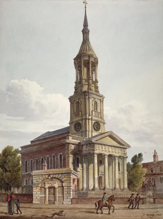 Framed Print : St Leonards Church, Shoreditch, London, 1811. Artist: John Coney Framed Print : St Leonards Church, Shoreditch, London, 1811. Artist: John Coney