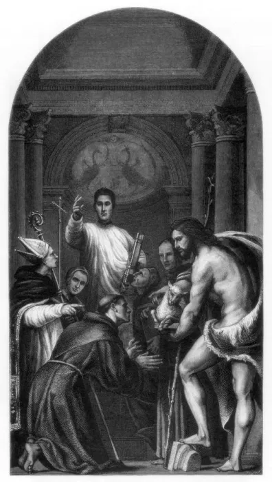 Framed Print : St Lorenzo Giustiniani and Other Saints, 1532 (1870) Framed Print : St Lorenzo Giustiniani and Other Saints, 1532 (1870)