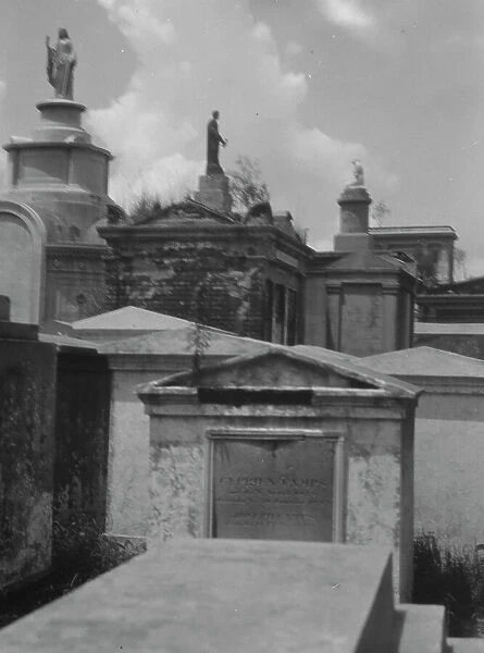 St. Louis Cemetery, New Orleans, between 1920 and 1926. Creator: Arnold Genthe