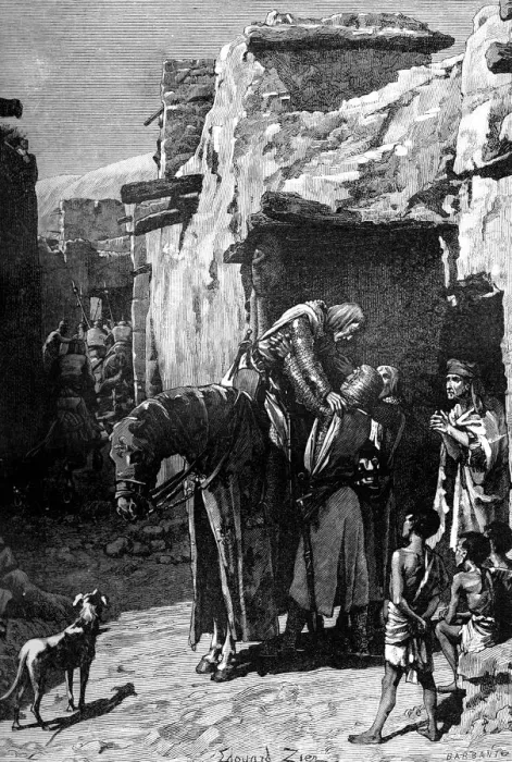 Framed Print : St Louis, King of France, seeking refuge from the Saracens, (1909) Framed Print : St Louis, King of France, seeking refuge from the Saracens, (1909)