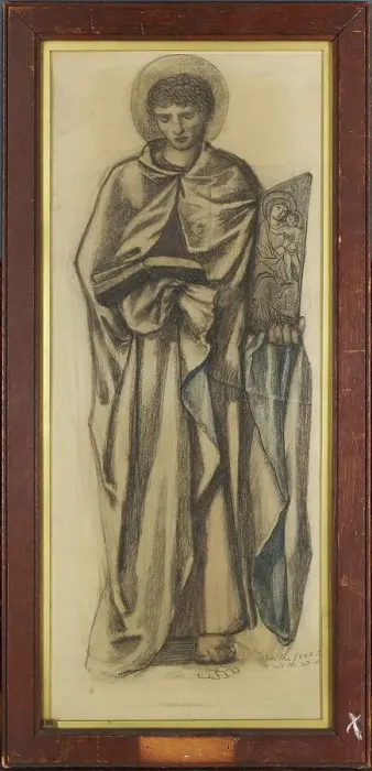 Framed Print : St Luke, 1865-7. Creator: Sir Edward Coley Burne-Jones Framed Print : St Luke, 1865-7. Creator: Sir Edward Coley Burne-Jones