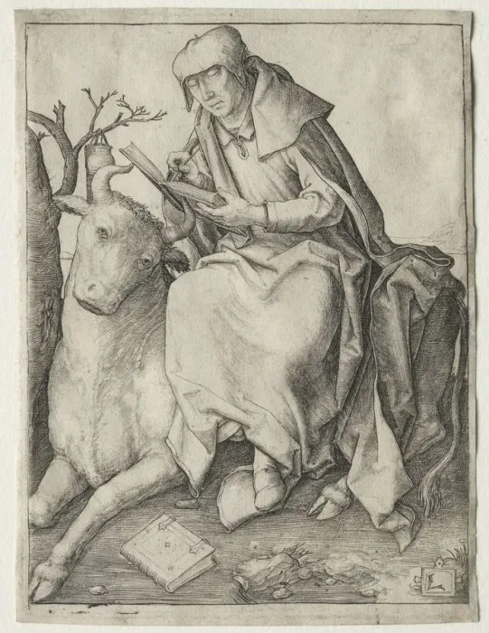 Framed Print : St. Luke, c. 1508. Creator: Lucas van Leyden (Dutch, 1494-1533) Framed Print : St. Luke, c. 1508. Creator: Lucas van Leyden (Dutch, 1494-1533)