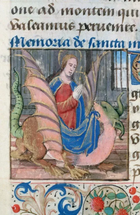Framed Print : St Margaret, 15th century Framed Print : St Margaret, 15th century