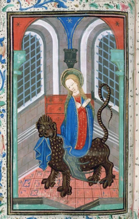 Framed Print : St Margaret, late 15th century Framed Print : St Margaret, late 15th century