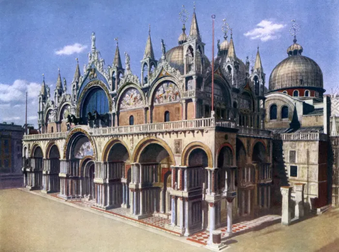 Framed Print : St Marks Basilica, Venice, Italy, 1926 Framed Print : St Marks Basilica, Venice, Italy, 1926