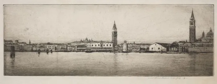 Framed Print : St. Marks Basin, Venice, 1910. Creator: Mortimer Menpes (British, 1860-1938) Framed Print : St. Marks Basin, Venice, 1910. Creator: Mortimer Menpes (British, 1860-1938)