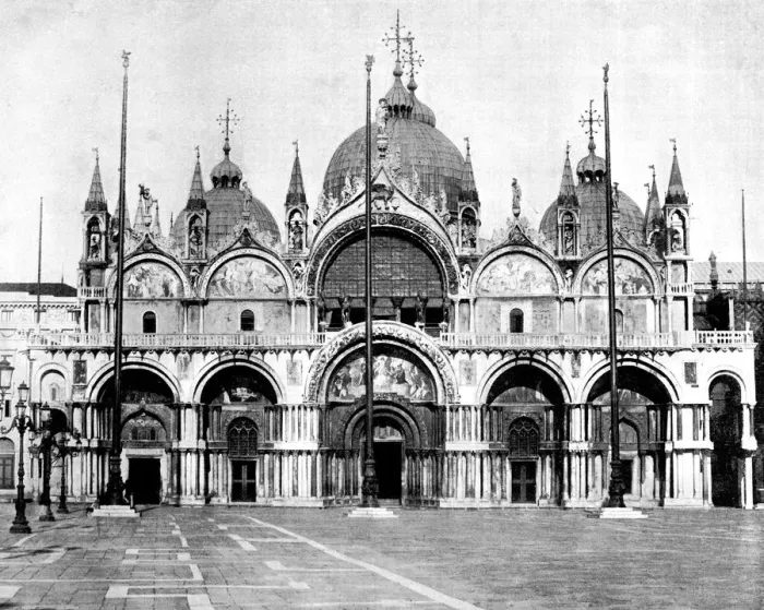 Framed Print : St Marks, Venice, Italy, 1893. Artist: John L Stoddard Framed Print : St Marks, Venice, Italy, 1893. Artist: John L Stoddard