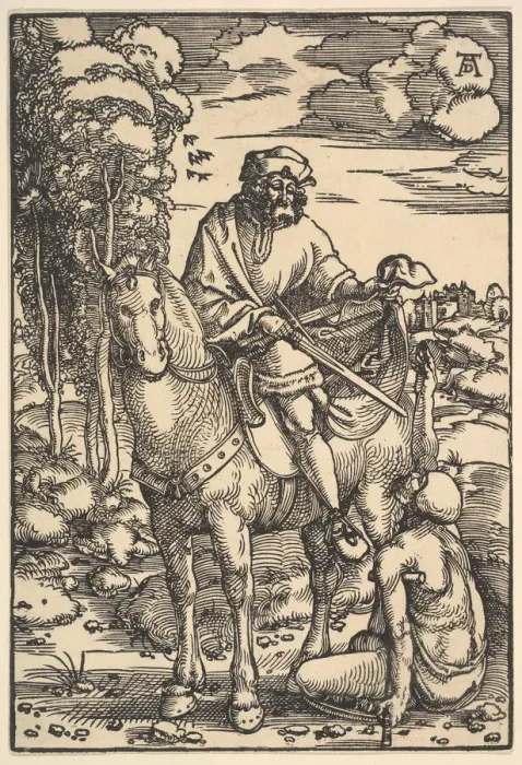 Framed Print : St. Martin, 16th century. Creator: Hans Baldung Framed Print : St. Martin, 16th century. Creator: Hans Baldung