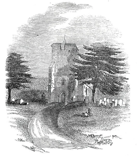 St Martins Church, near Canterbury, 1844. Creator: Unknown